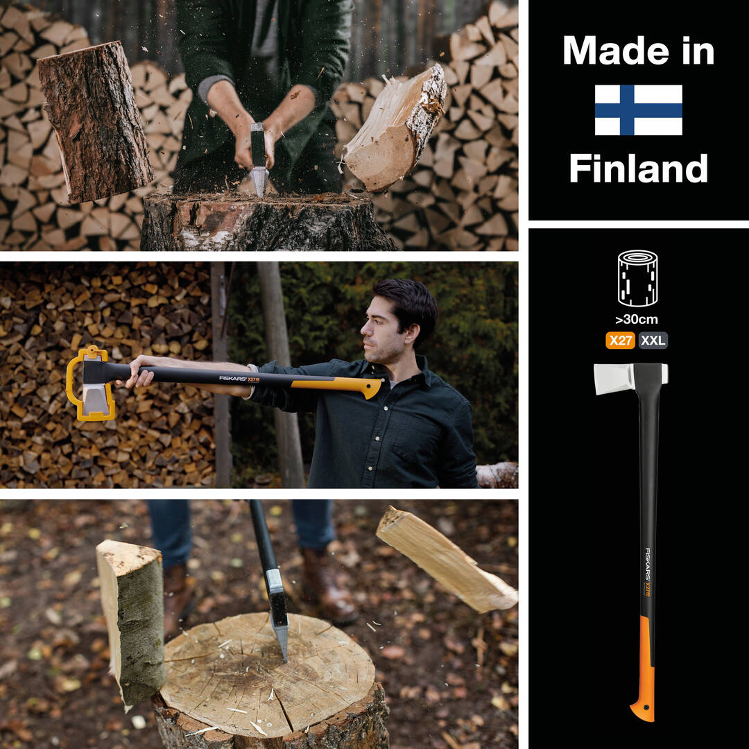 Siekiera rozłupująca Fiskars X27 XL – do dużych pni